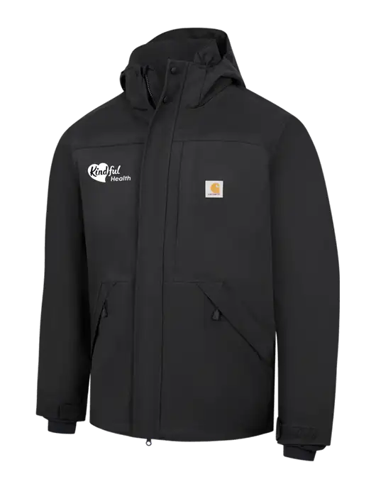 Carhartt Black Storm Defender Shoreline Jacket w/Kindful Health Logo