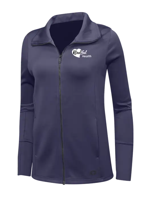OGIO Navy Womens Endurance Modern Performance Full-Zip w/Kindful Health Logo