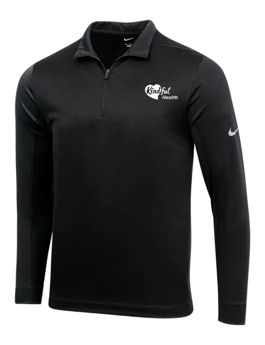 NIKE Black Dry 1/2 Zip Cover-Up w/Kindful Health Logo