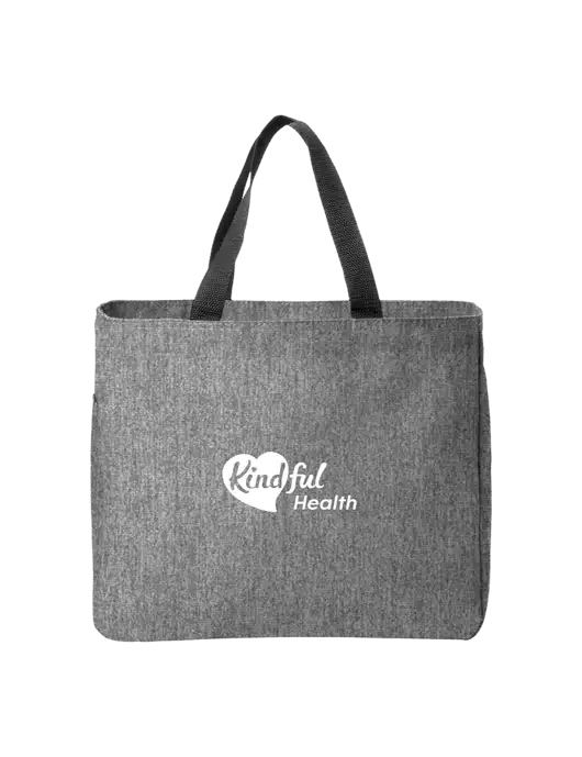 Essential Medium Grey Heather Tote w/Kindful Health Logo