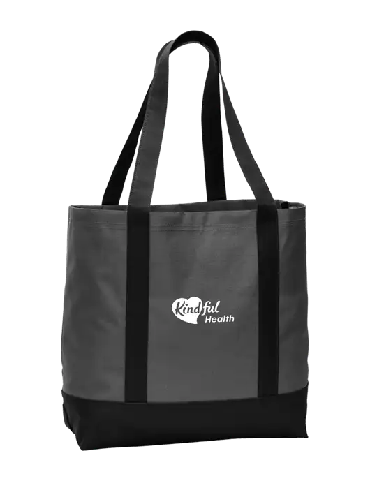 Carryall Charcoal/Black Day Tote Dark w/Kindful Health Logo