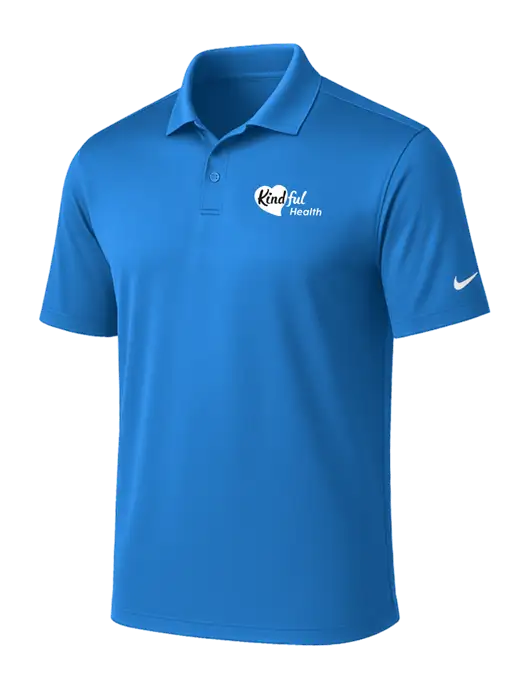 NIKE Light Royal Victory Solid Polo w/Kindful Health Logo