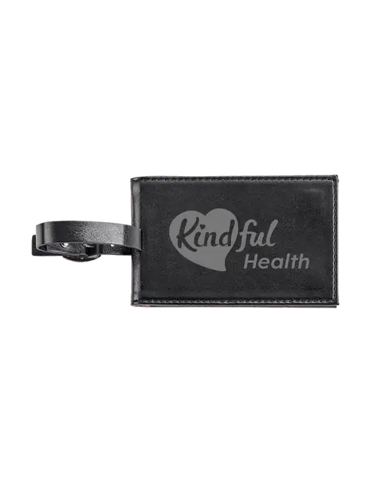 Fabrizio Black Executive Luggage Tag w/Kindful Health Logo