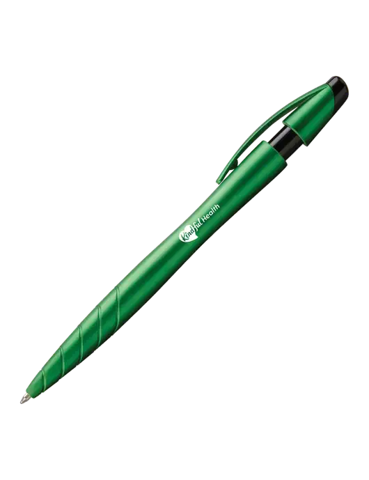 Awali Green Metallic Pen - Black Ink w/Kindful Health Logo