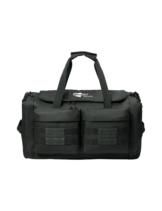 CornerStone Charcoal Grey Tactical Duffel w/Kindful Health Logo