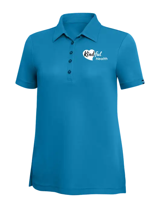 TravisMathew Sapphire Solid Womens Oceanside Polo w/Kindful Health Logo