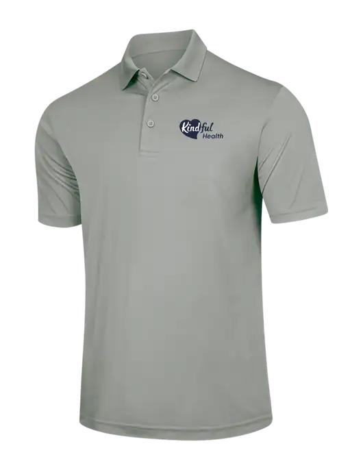 Silver PosiCharge Competitor Polo w/Kindful Health Logo