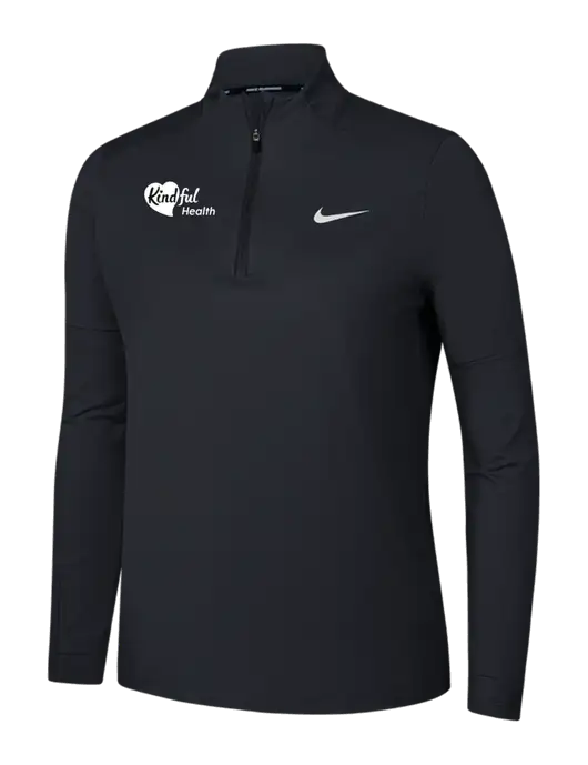 Nike Black Womens Dri-FIT Element 1/2-Zip Pullover w/Kindful Health Logo