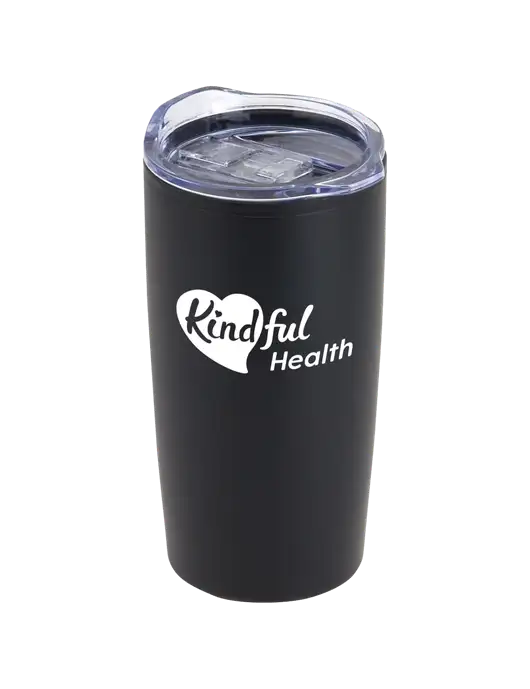 Olympus Black 20 oz Tumbler w/Kindful Health Logo