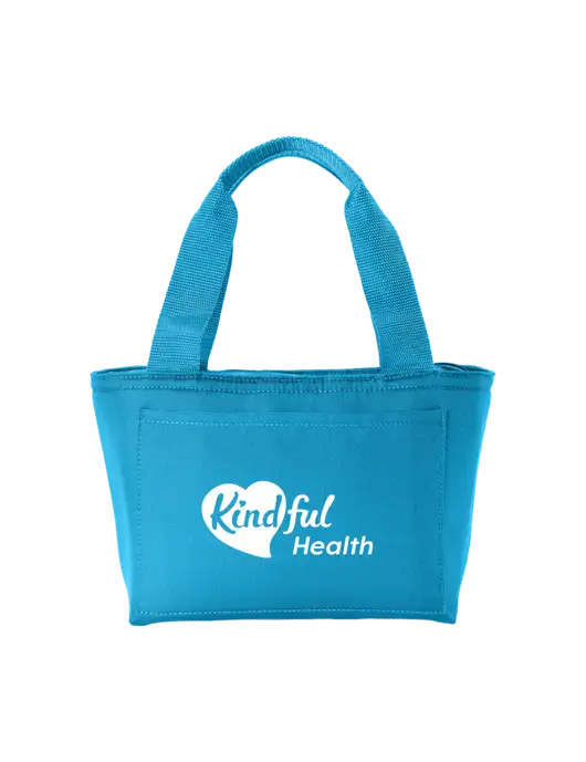 Iso Sapphire Blue Lunch Tote w/Kindful Health Logo