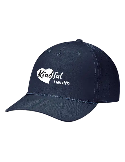 Richardson Laser Perf Performance Dark Navy/Navy-Grey-Blue Rope Cap w/Kindful Health Logo