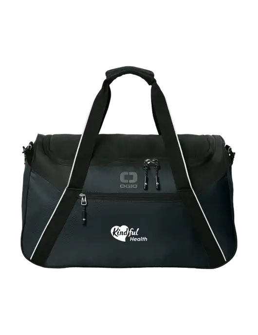 OGIO Black Inception Duffel w/Kindful Health Logo