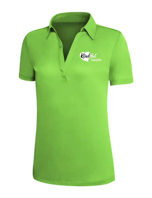 Light Kelly Green Silk Touch Womens Performance Polo w/Kindful Health Logo