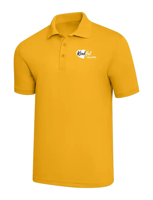 Yellow Gold PosiCharge RacerMesh Polo w/Kindful Health Logo