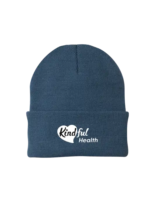 Dark Slate Knit Cap w/Kindful Health Logo