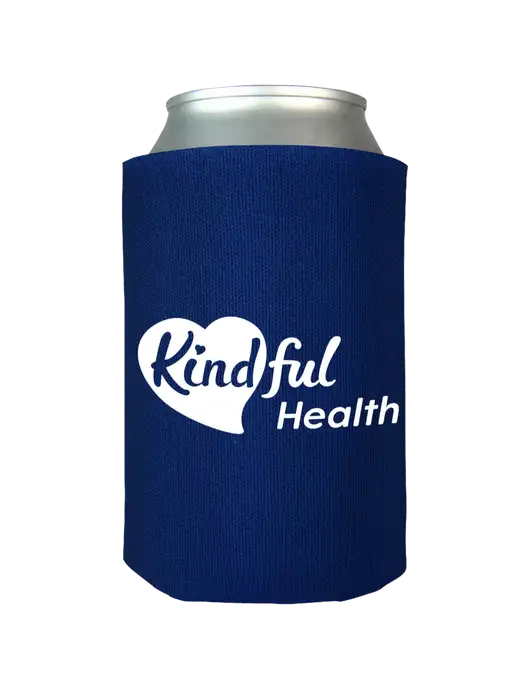 Dark Royal Blue Foam Coolie w/Kindful Health Logo