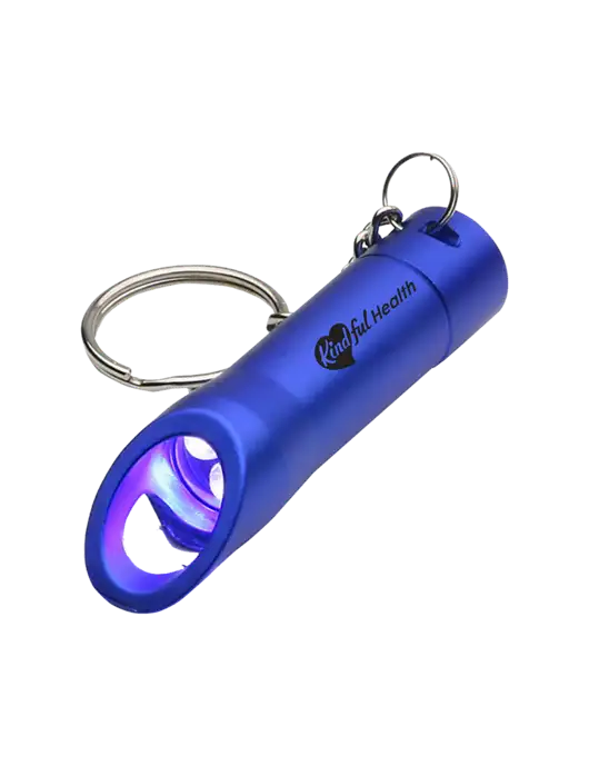 Royal Pocket LED Flashlight with Bottle Opener & Keychain w/Kindful Health Logo