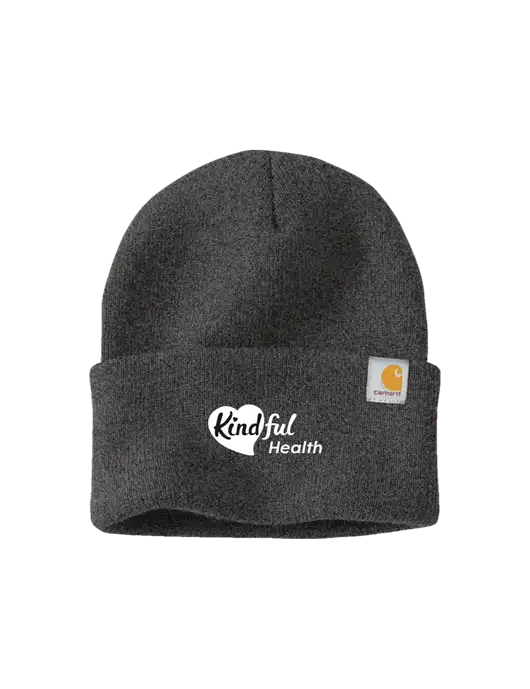 Carhartt Dark Grey Watch Cap 2.0 w/Kindful Health Logo
