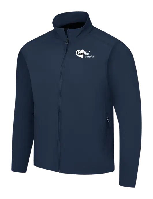 Navy Core Soft Shell Jacket w/Kindful Health Logo