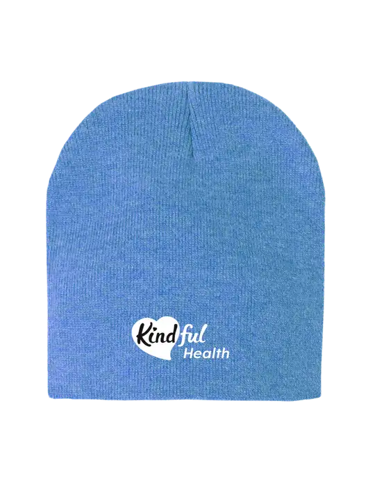 Royal Heather Element Knit Beanie w/Kindful Health Logo