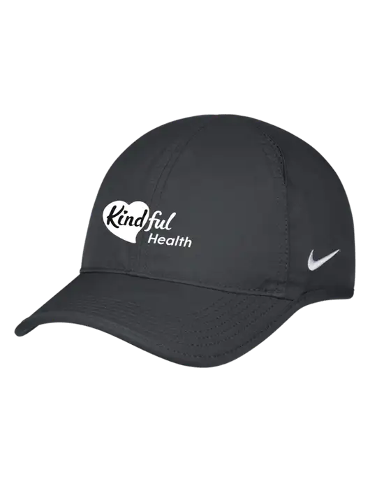 Nike Charcoal Featherlight Cap w/Kindful Health Logo