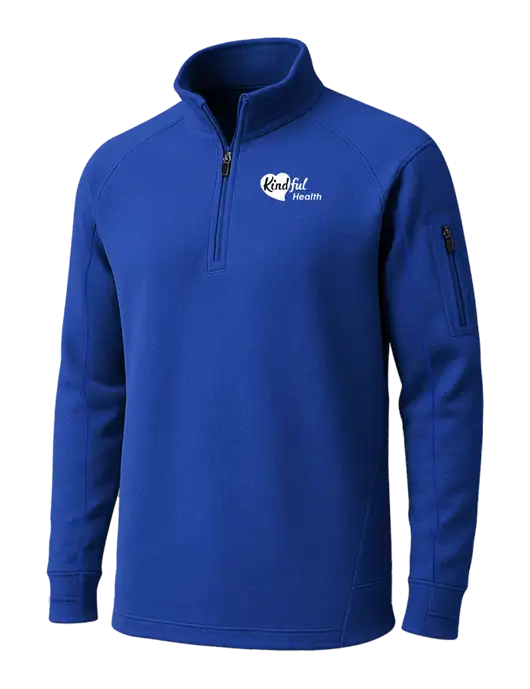 True Royal Tech Fleece 1/4 Zip Pullover w/Kindful Health Logo