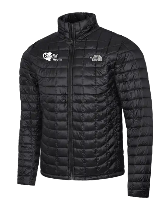 North Face Matte Black ThermoBall Trekker Jacket w/Kindful Health Logo