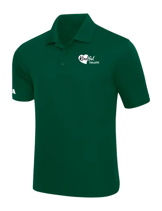 Adidas Dark Green Basic Sport Polo w/Kindful Health Logo