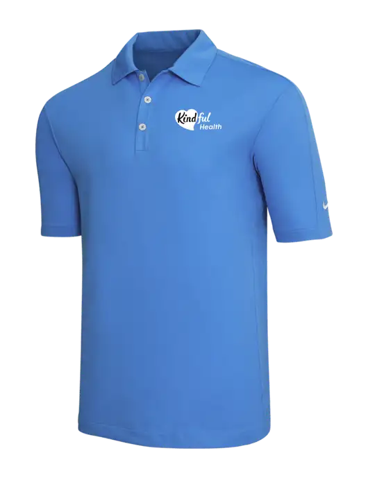 Nike Light Royal Blue Tech Sport Dri-FIT Polo w/Kindful Health Logo