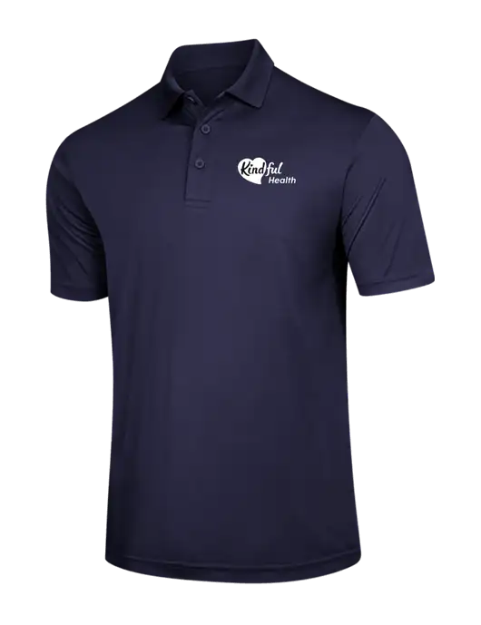 Navy PosiCharge Competitor Polo w/Kindful Health Logo