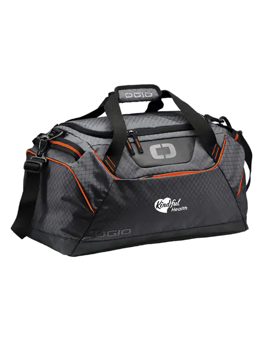 OGIO Tarmac/Orange Catalyst Duffle
 w/Kindful Health Logo