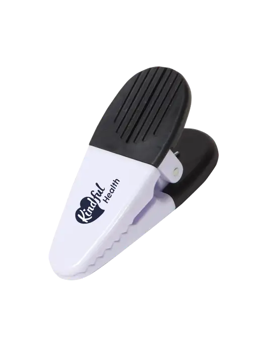 Magnetic White Power Clip w/Kindful Health Logo