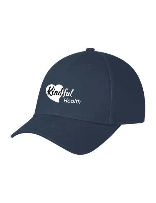 Navy Structured Cap Hook & Loop w/Kindful Health Logo