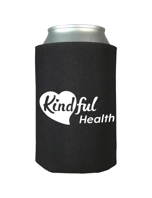 Black Foam Coolie w/Kindful Health Logo