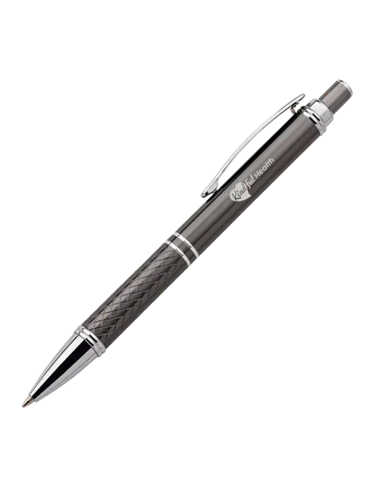 Dark Grey Stellar Scribe Pen - Black Ink w/Kindful Health Logo