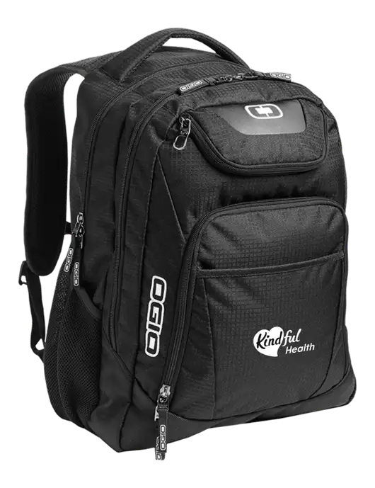 OGIO Black/Silver Excelsior Laptop Backpack w/Kindful Health Logo