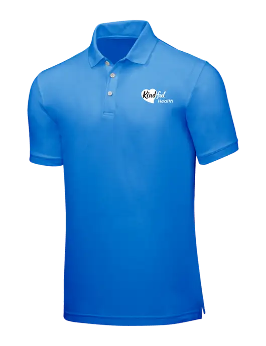 Light Royal Blue Core Classic Pique w/Kindful Health Logo