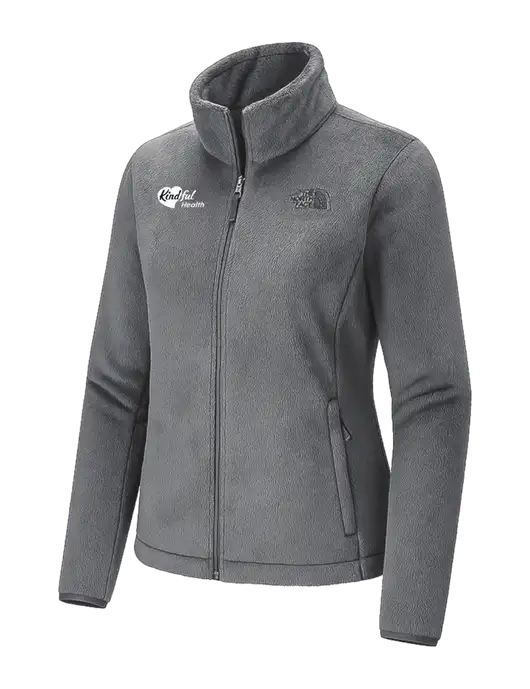 The North Face Womens Dark Medium Grey Osito Fleece Jacket
 w/Kindful Health Logo