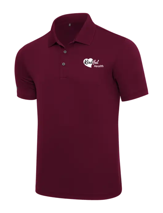 Adidas Maroon  Performance Polo w/Kindful Health Logo