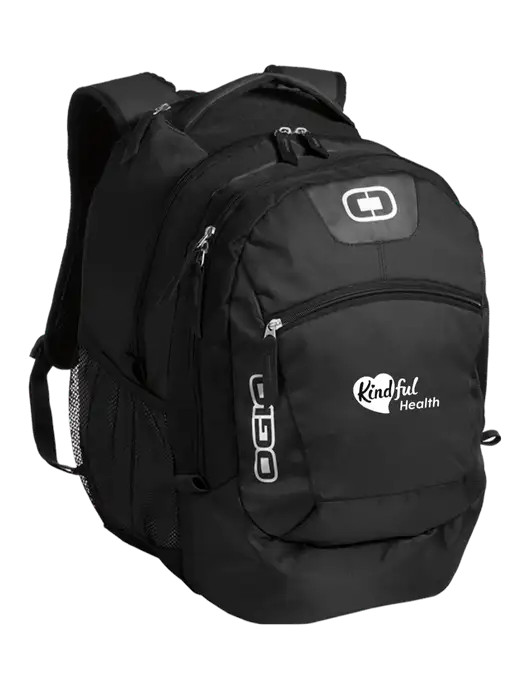 OGIO Black Rogue Pack
 w/Kindful Health Logo