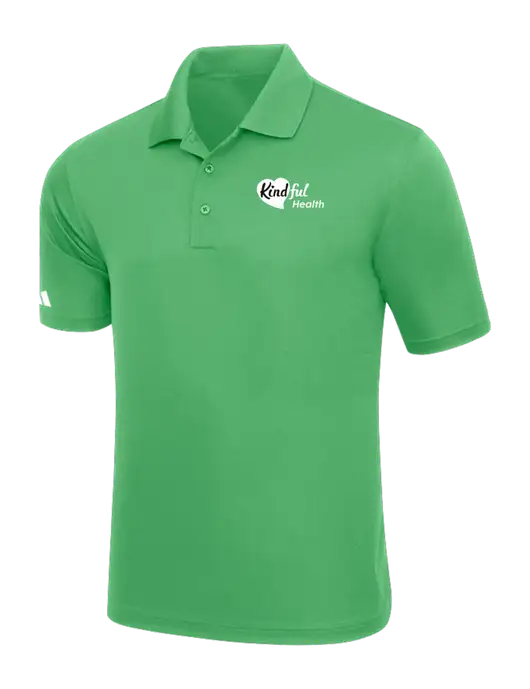 Adidas Kelly Green Basic Sport Polo w/Kindful Health Logo