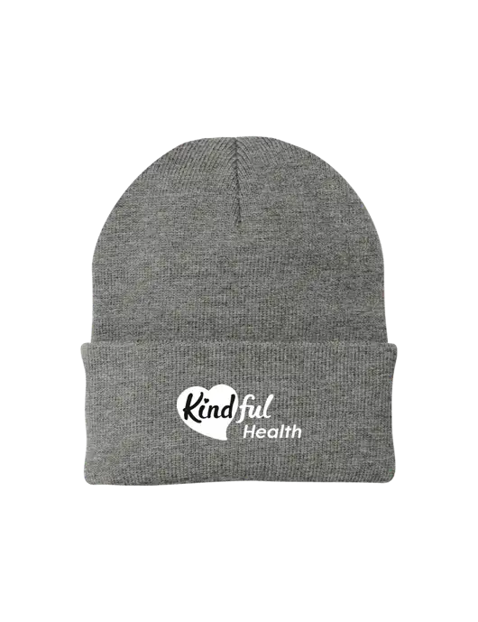 Medium Grey Heather Knit Cap w/Kindful Health Logo