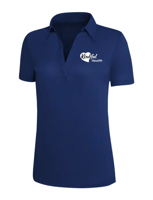 Dark Royal Silk Touch Womens Performance Polo w/Kindful Health Logo