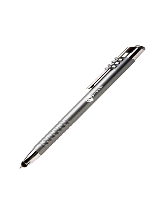 Schirhart Grey Stylus Pen - Blue Ink w/Kindful Health Logo