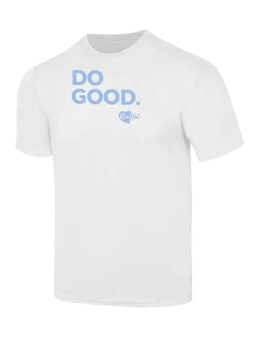 Simply Soft White 4.5oz  Poly/Combed Ring Spun Cotton T-Shirt w/Do Good. Logo