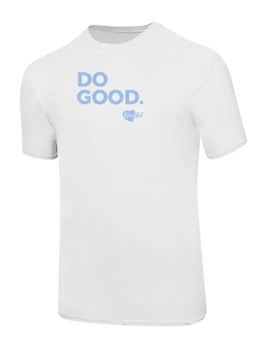 Ring Spun White 4.5 oz T-Shirt w/Do Good. Logo