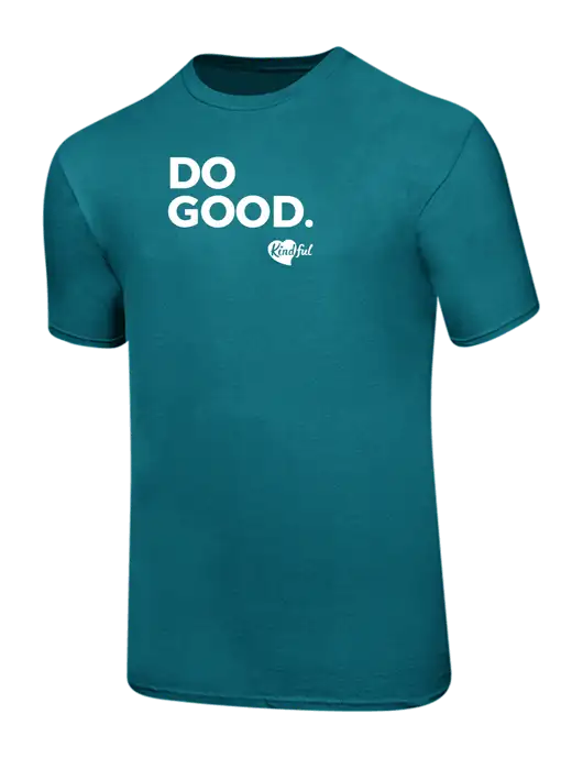 Ring Spun Teal 4.5 oz T-Shirt w/Do Good. Logo