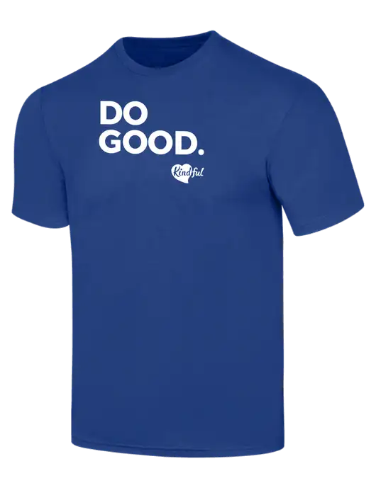 Simply Soft Dark Royal 4.5oz  Poly/Combed Ring Spun Cotton T-Shirt w/Do Good. Logo