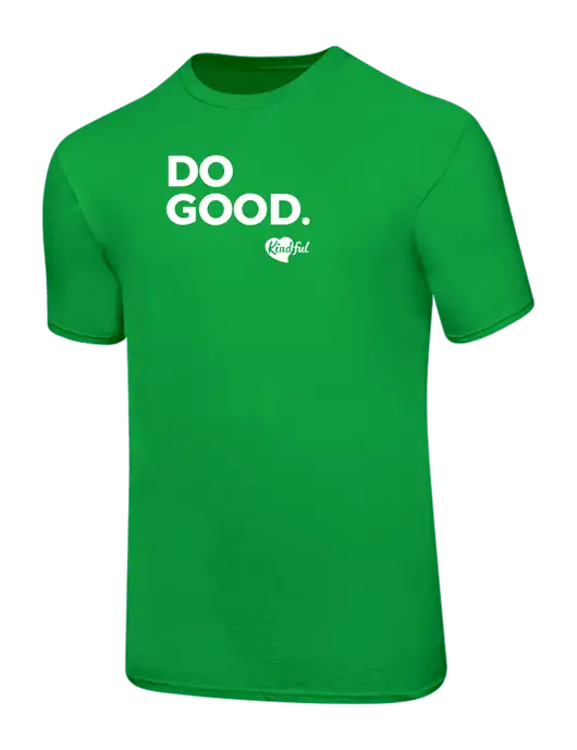 Ring Spun Light Kelly Green 4.5 oz T-Shirt w/Do Good. Logo