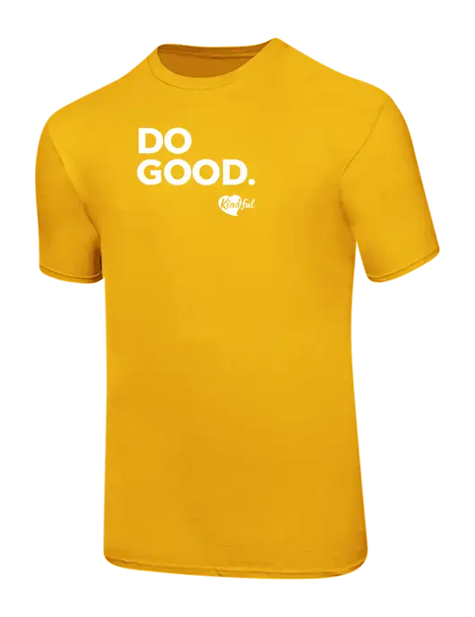 Ring Spun Yellow Gold 4.5 oz T-Shirt
 w/Do Good. Logo